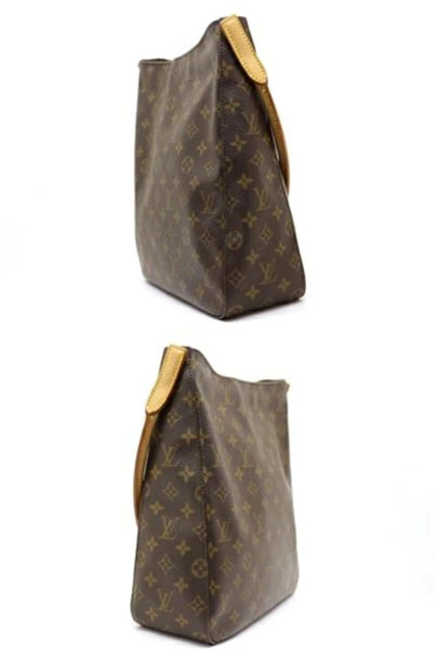Louis Vuitton Monogram Shoulder Bag Looping Brown